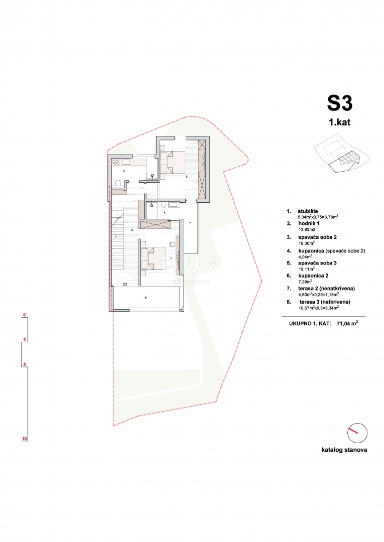 ŠIBENIK, VODICE - Triplex di lusso con piscina e vista mare