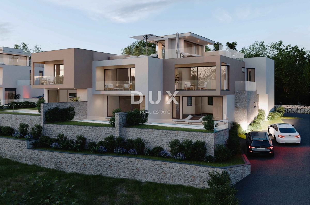 ŠIBENIK, VODICE - Triplex di lusso con piscina e vista mare