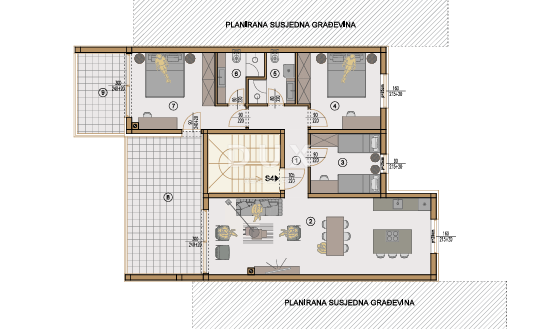 ISTRIA, VALDEBEK – Attico in un nuovo edificio