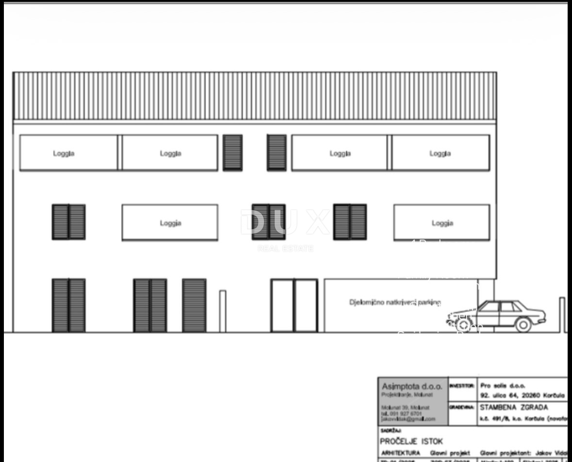 KORČULA, CITTÀ DI KORČULA - appartamento moderno in una nuova costruzione, 64m2!