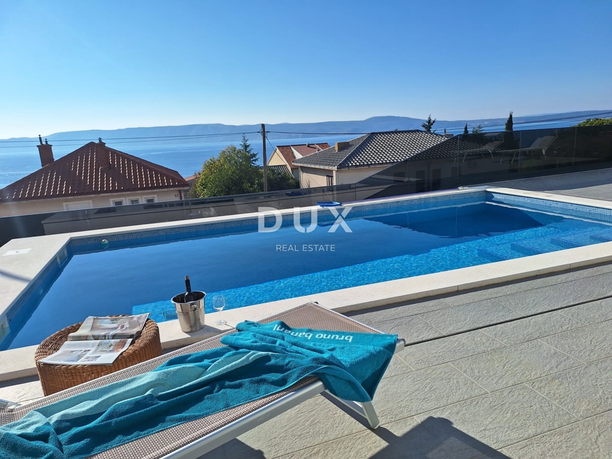 NOVI VINODOLSKI - Villa di lusso con piscina, vista mare, a soli 300 m dal mare