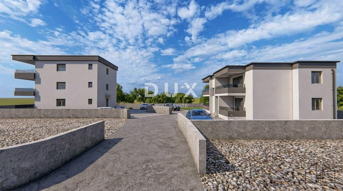 ISOLA DI RAB, KAMPOR - Nuova costruzione! Appartamento con due camere da letto al 1° piano con vista