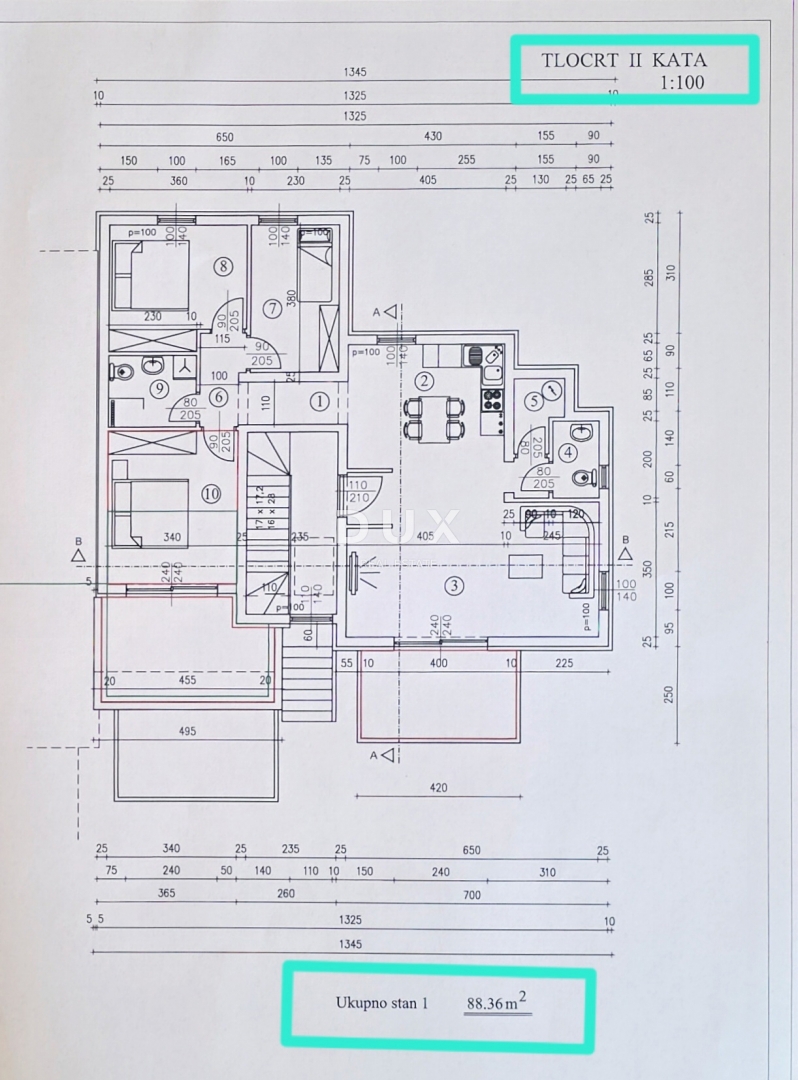 RIJEKA, PEHLIN, PODMURVICE - appartamento duplex 106,97 m2 in un nuovo edificio con vista mare, soggiorno + 3 camere da letto. - APPARTAMENTO 4L