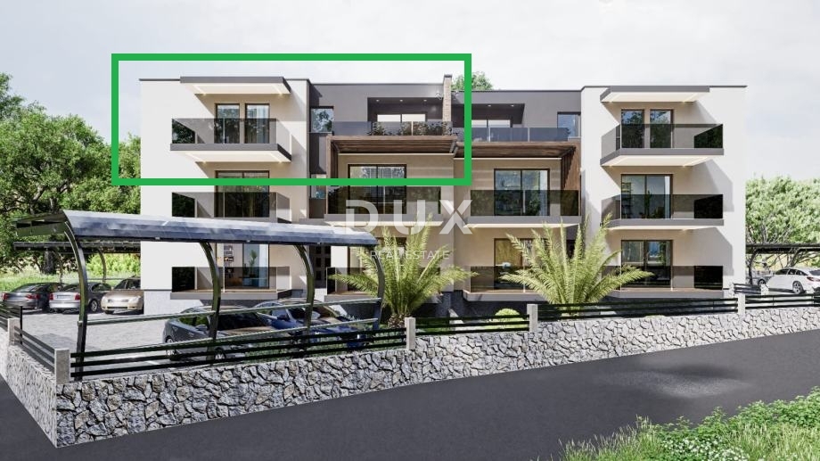 RIJEKA, PEHLIN, PODMURVICE - appartamento duplex 106,97 m2 in un nuovo edificio con vista mare, soggiorno + 3 camere da letto. - APPARTAMENTO 4L