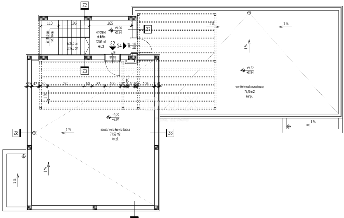 ZADAR, PETRČANE - Attico 2a fila al mare! Punta Skala! S4