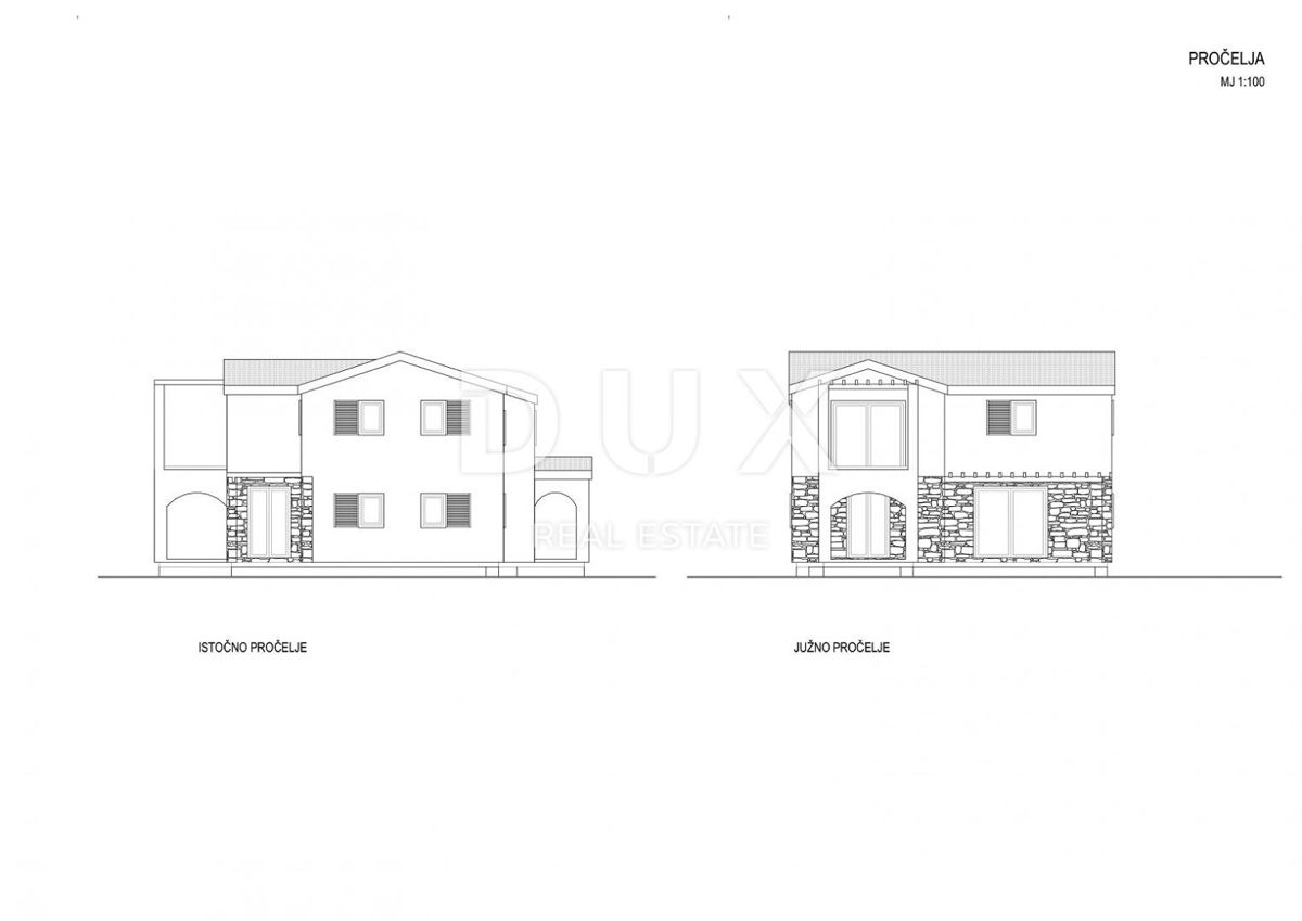 ISTRIA, RABAC - Terreno con permesso di costruzione e vista mare