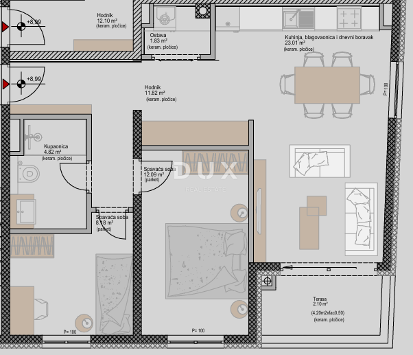 ISTRIA, POREČ - Appartamento moderno con 2 camere da letto + bagno in un nuovo progetto, vicino al mare, possibilità di finanziamento con mutuo