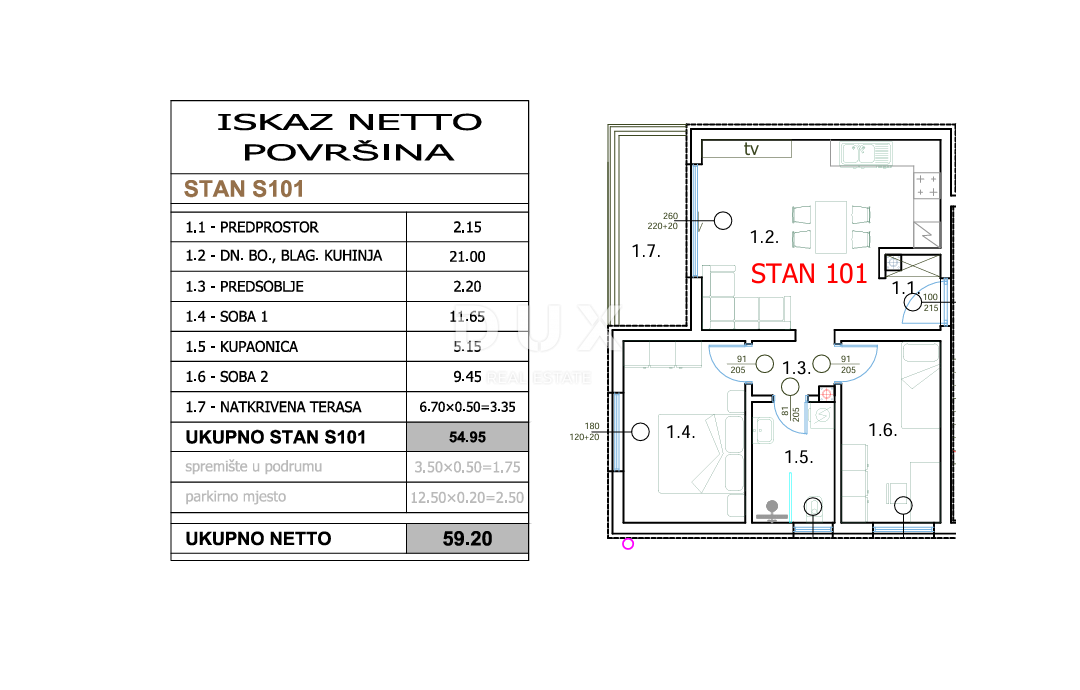 ISTRIA, POLA - Nuovo edificio moderno - centro! Primo piano!