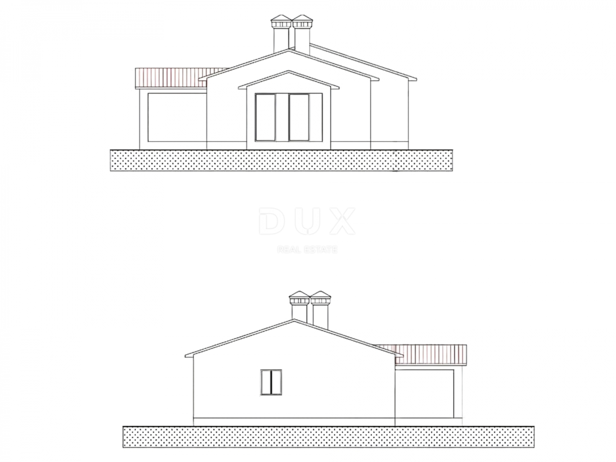 ISTRIA, LABIN - Terreno con permesso di costruzione in periferia