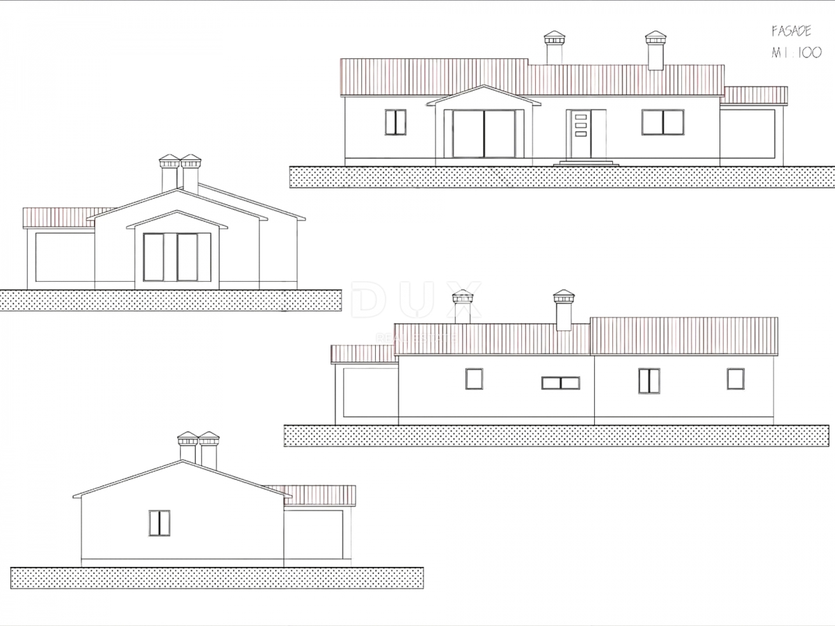 ISTRIA, LABIN - Terreno con permesso di costruzione in periferia