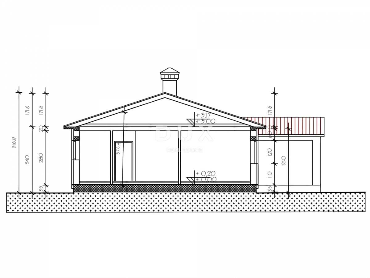 ISTRIA, LABIN - Terreno con permesso di costruzione in periferia