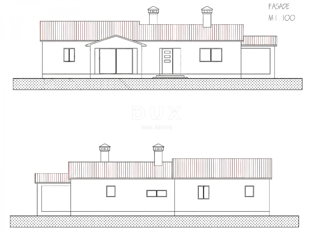 ISTRIA, LABIN - Terreno con permesso di costruzione in periferia