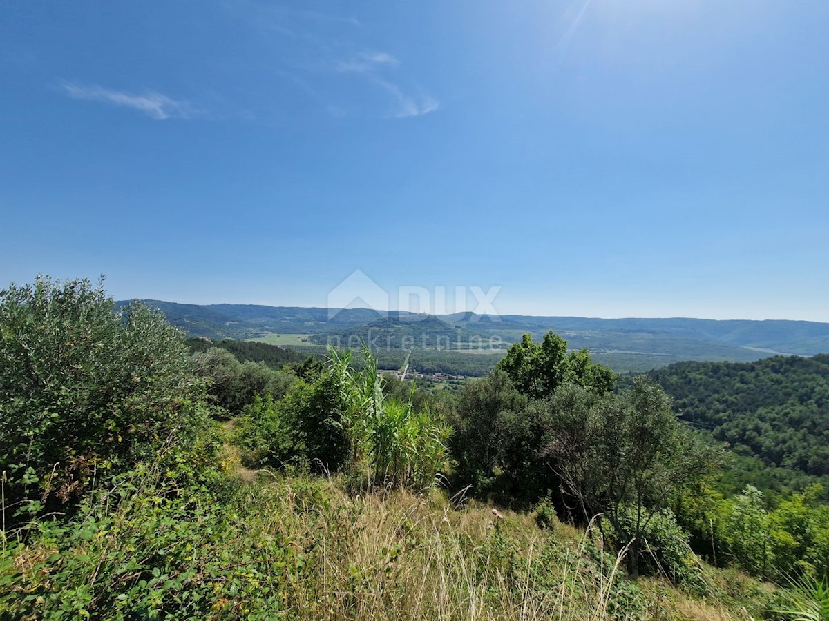 ISTRIA, OPRTALJ - Antica casa in pietra con vista panoramica sul verde