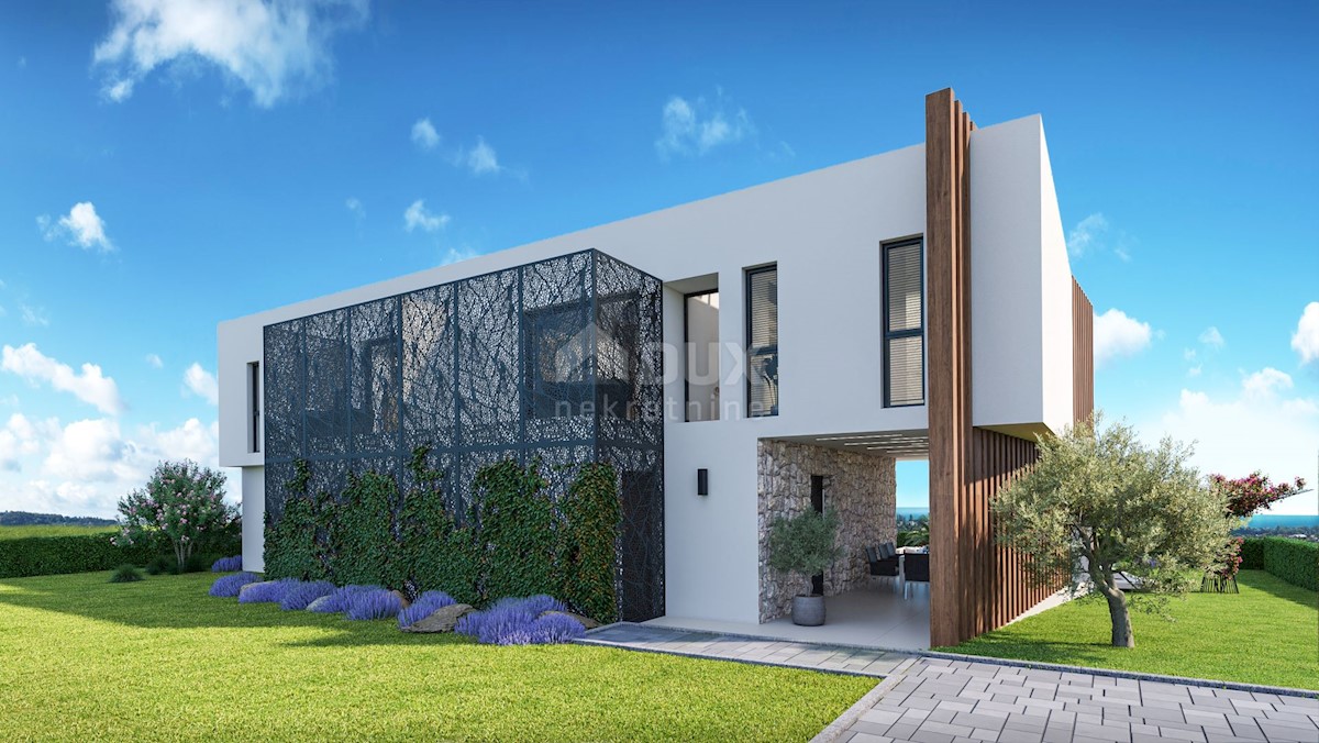 ISTRIA, KAŠTELIR Villa di prima classe in costruzione con vista sul mare!