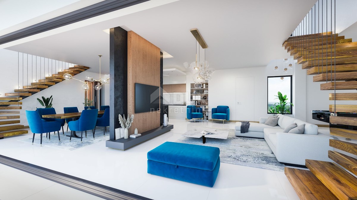 ISTRIA, KAŠTELIR Villa di prima classe in costruzione con vista sul mare!