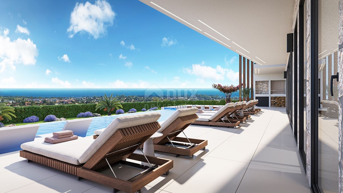 ISTRIA, KAŠTELIR Villa di prima classe in costruzione con vista sul mare!
