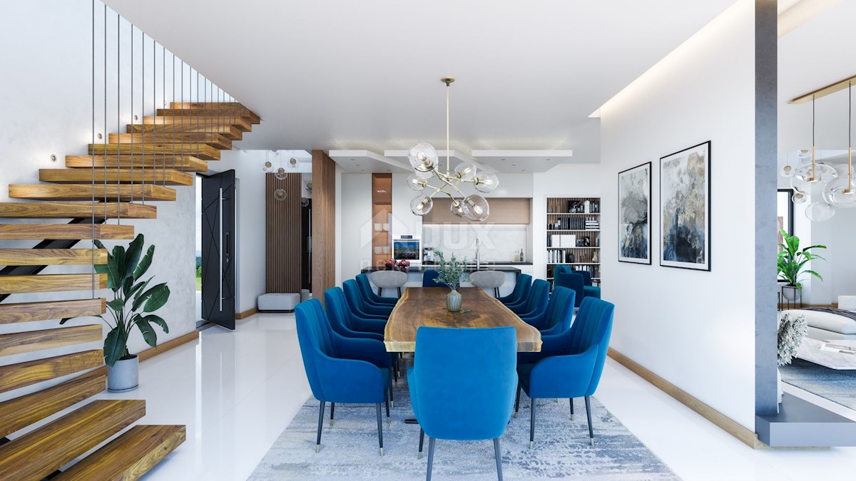 ISTRIA, KAŠTELIR Villa di prima classe in costruzione con vista sul mare!
