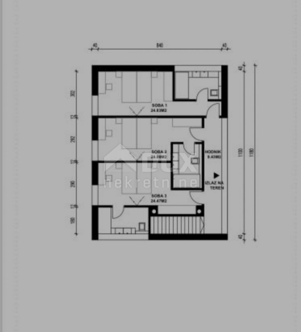 NOVI VINODOLSKI, KLENOVICA - Villa in costruzione, piscina, vista mare