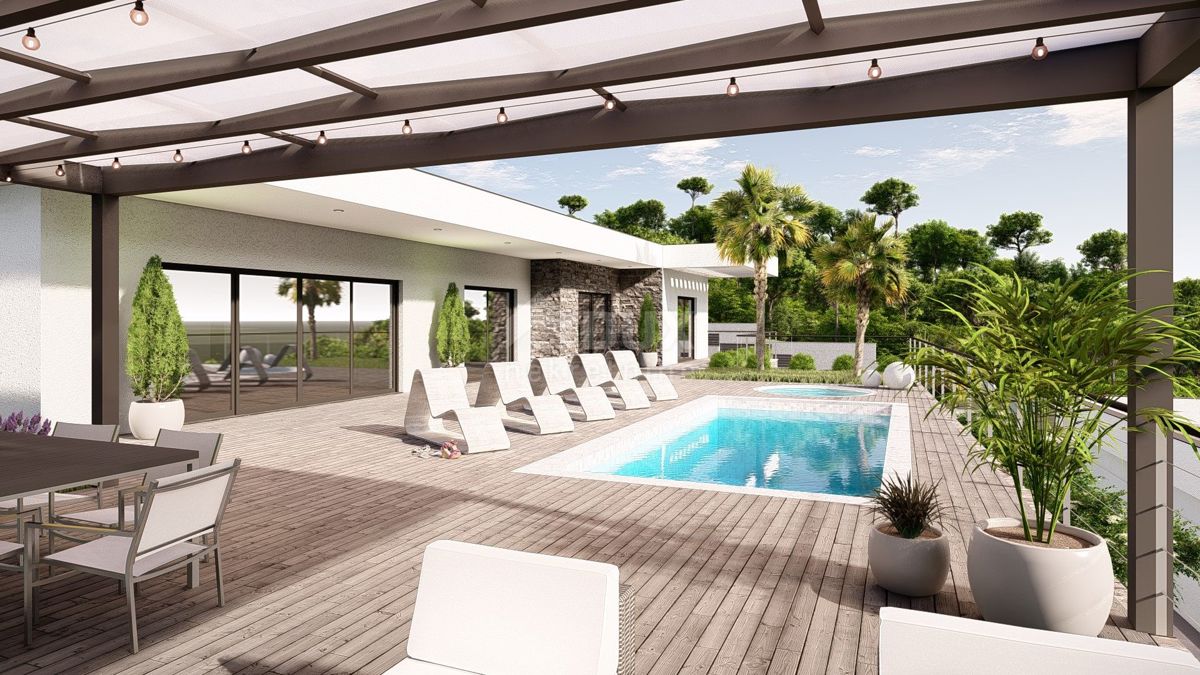 CRIKVENICA - Villa moderna con vista panoramica sul mare