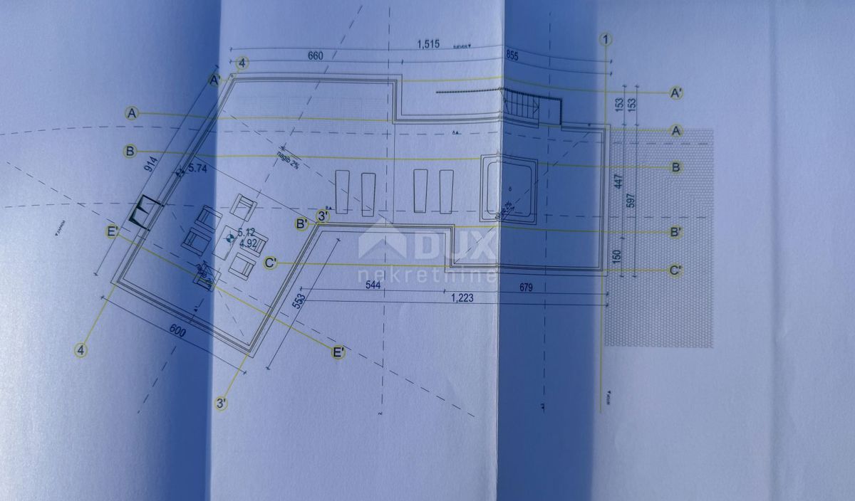 OPATIJA, POLJANE - terreno 4400m2 con permesso di costruzione per villa con piscina e vista mare