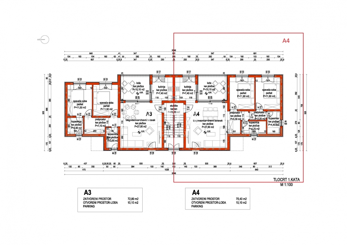 PRIMOŠTEN, DOLAC - Appartamento con due camere da letto in un nuovo edificio con una splendida vista sul mare, PRLIKA!