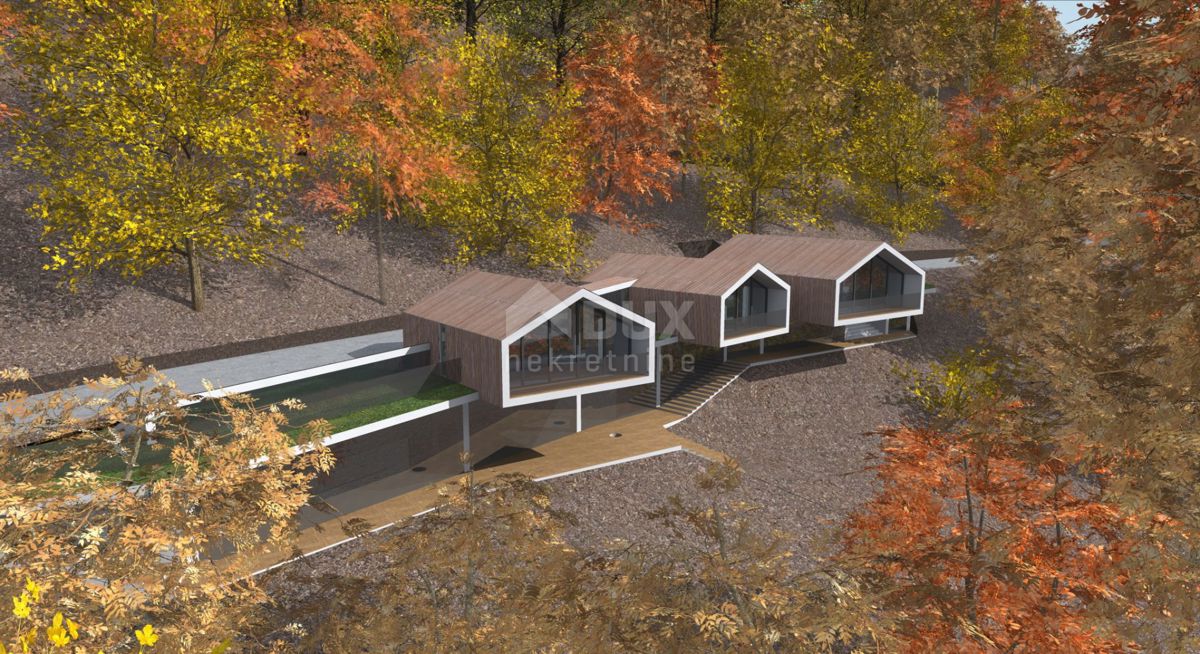 GORSKI KOTAR, FUŽINE - progetto unico nel cuore del Gorski kotar, terreno edificabile di 10.700 m2 per un complesso di ville vicino al lago, opportunità di investimento! 