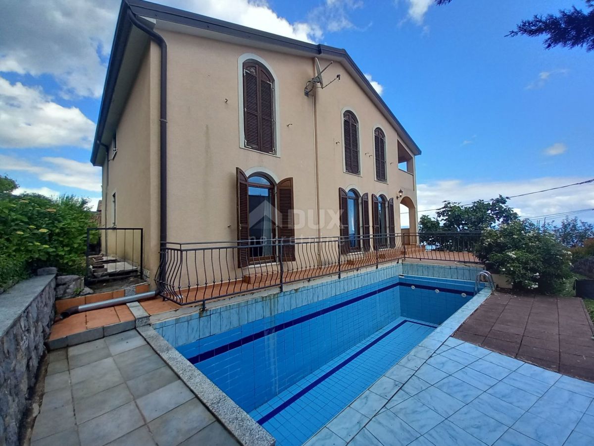 OPATIJA, POLJANE - Bella casa indipendente con piscina, garage e vista mare