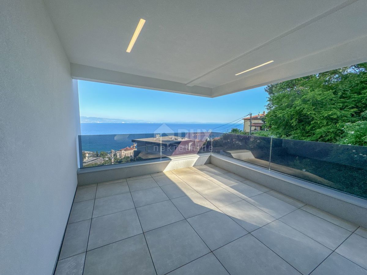 OPATIJA, CENTRO - bellissimo appartamento in una nuova costruzione con vista sul mare 