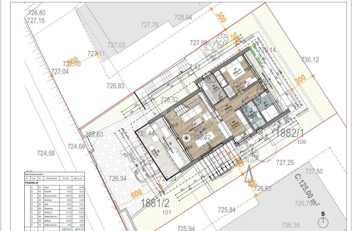 FUZINE, VRELO - edificio. terreno, 498 m2, POSIZIONE TRANQUILLA E TRANQUILLA!!!