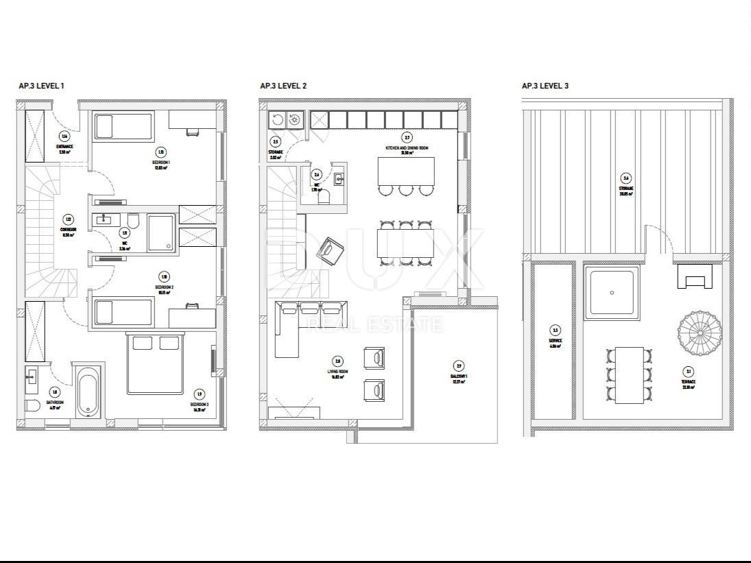 OPATIJA, PAVLOVAC - appartamento più grande 143m2, 3 camere da letto, terrazza sul tetto, nuova costruzione vicino a Opatija, vista