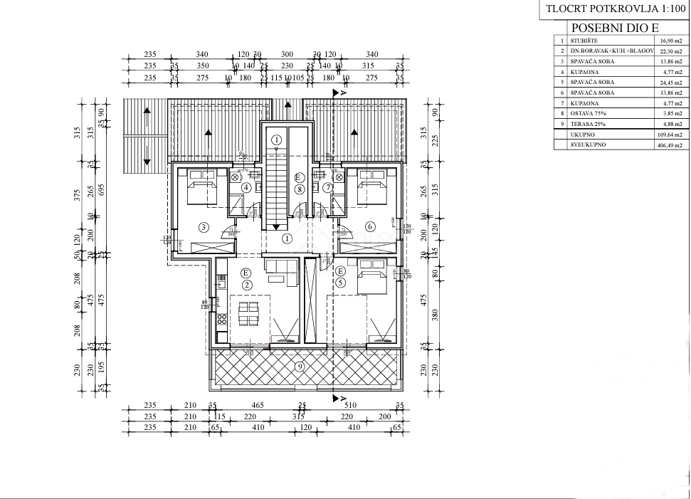 Appartamento Poreč, 113,42m2