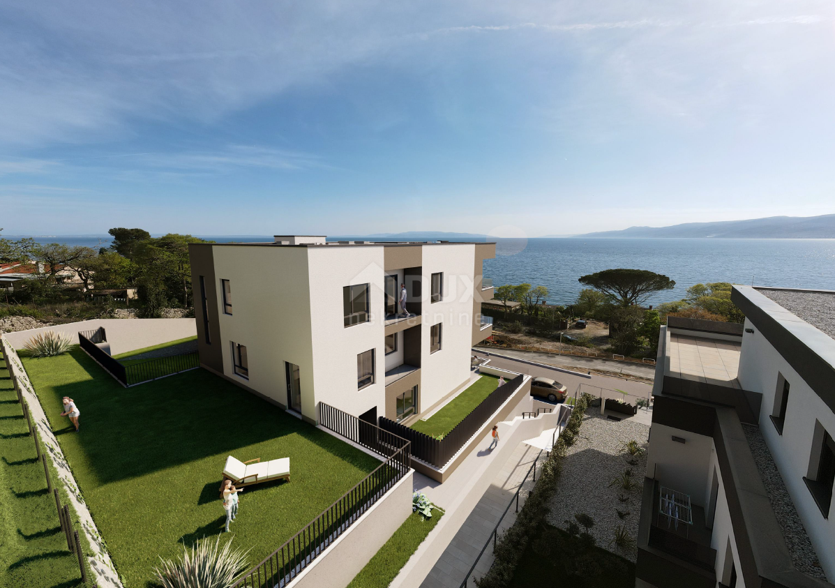 COSTABELLA, BIVIO, KANTRIDA - esclusivo appartamento 101,87 mq piano terra, 100m dal mare, bella vista + giardino 40 mq - APPARTAMENTO 1