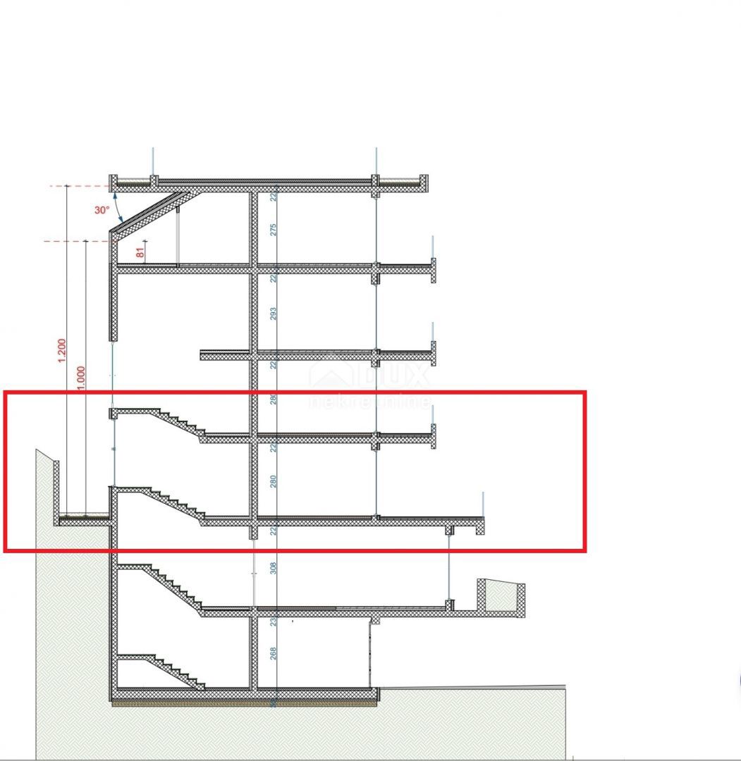 OPATIJA, CENTRO - appartamento al piano rialzato 185m2 con vista panoramica sul mare S1