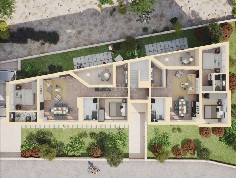 SUKOŠAN - appartamento trilocale con giardino in palazzina di nuova costruzione