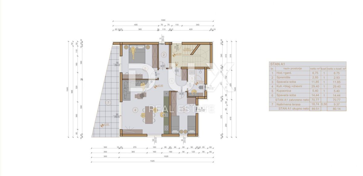 ISTRIA, MEDULINO - Appartamento 2BR+DB al piano terra di una nuova costruzione