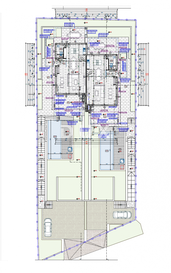 KOSTRENA - villa bifamiliare 2A FILA AL MARE!!! 492m2 con piscina e vista mare + giardino paesaggistico di 500m2