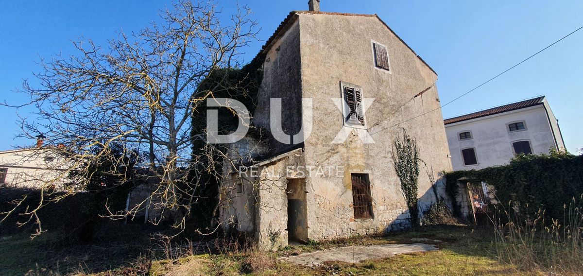 ISTRIA, TINJAN - Casa in pietra da adattare, possibilità di costruire 5 unità abitative