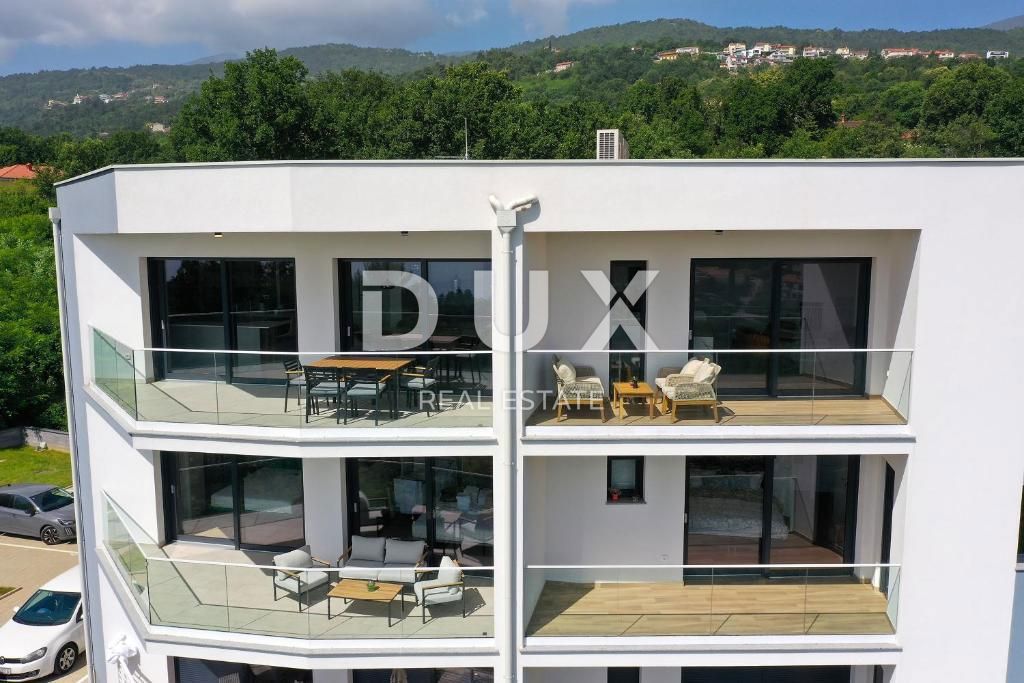 OPATIJA, IKA - ultimo appartamento in nuova costruzione 99m2 + terrazza sul tetto 66m2, vista panoramica sul mare