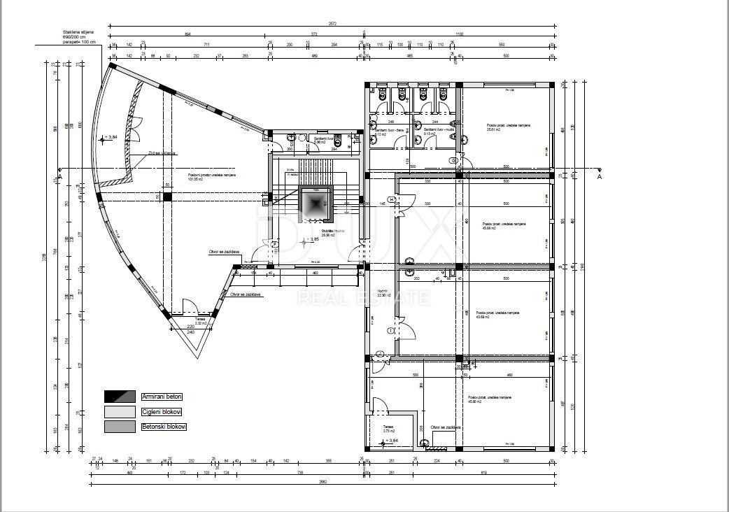Locale commerciale Rovinj, 958m2