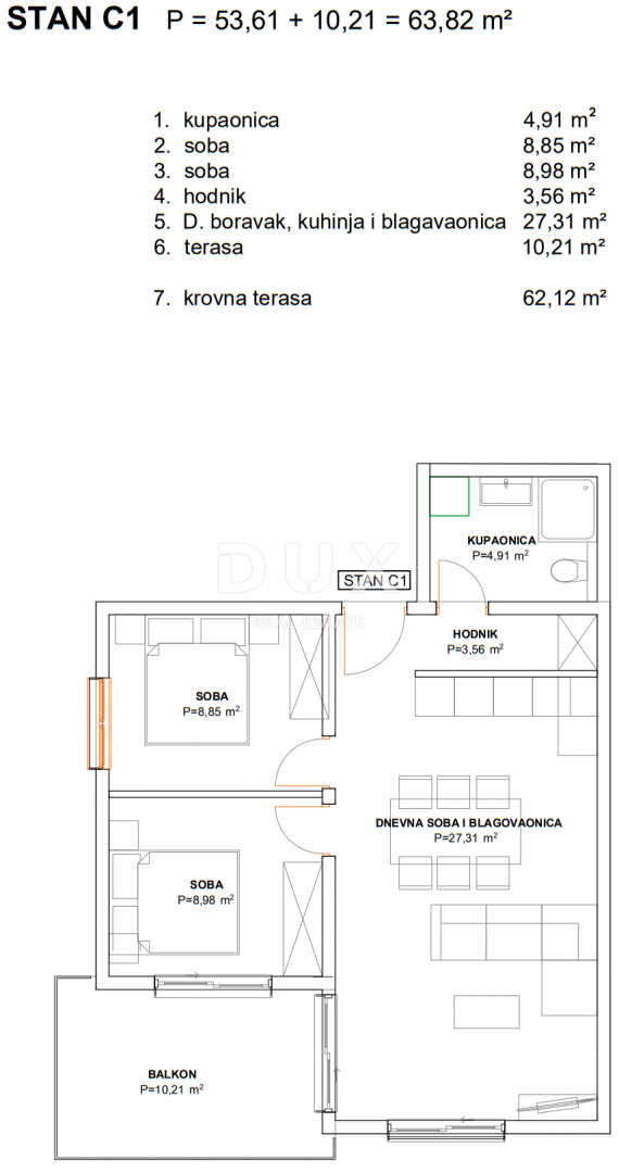 SPALATO, KAŠTEL GOMILICA - Attico di lusso con splendida vista sul mare!