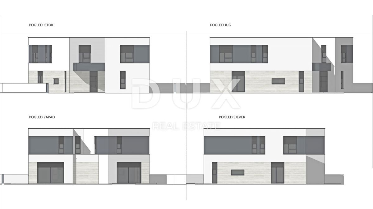 ISTRIA, MEDULIN - Casa di architettura moderna con due unità abitative