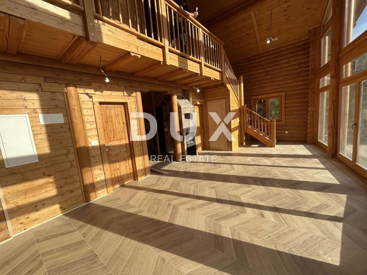 GORSKI KOTAR, FUŽINE - casa in legno di alta qualità 124 m2 nelle immediate vicinanze del lago + 400 m2 di dintorni