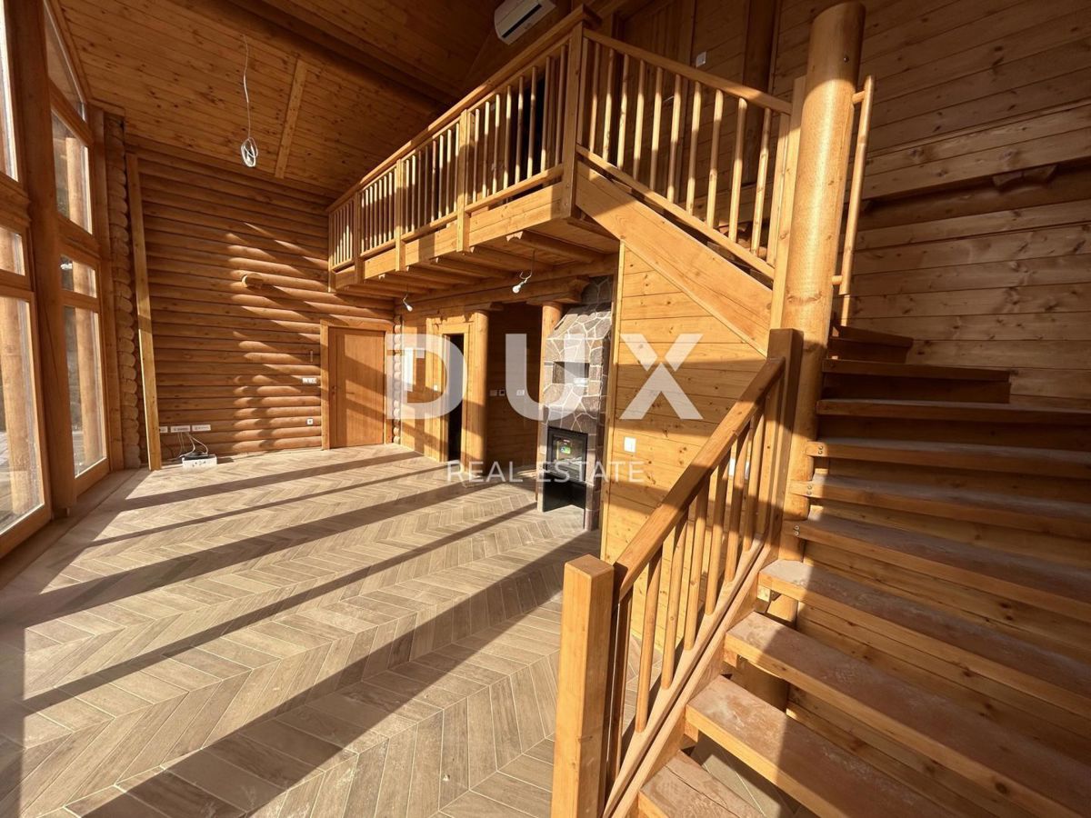 GORSKI KOTAR, FUŽINE - casa in legno di alta qualità 124 m2 nelle immediate vicinanze del lago + 400 m2 di dintorni