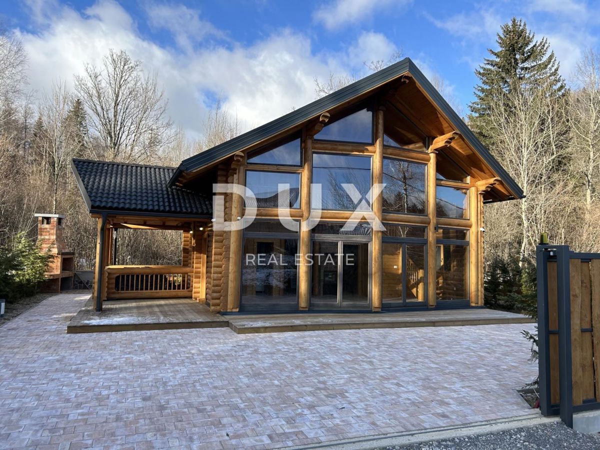 GORSKI KOTAR, FUŽINE - casa in legno di alta qualità 124 m2 nelle immediate vicinanze del lago + 400 m2 di dintorni