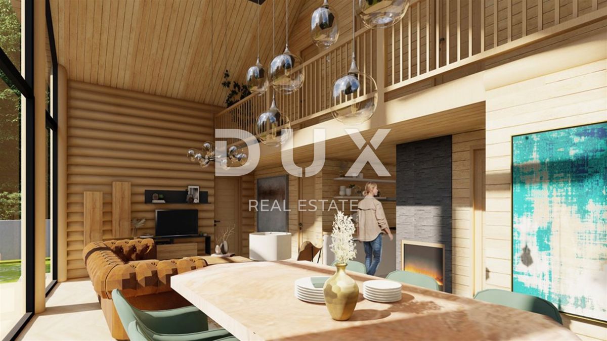 GORSKI KOTAR, FUŽINE - casa in legno di alta qualità 124 m2 nelle immediate vicinanze del lago + 400 m2 di dintorni