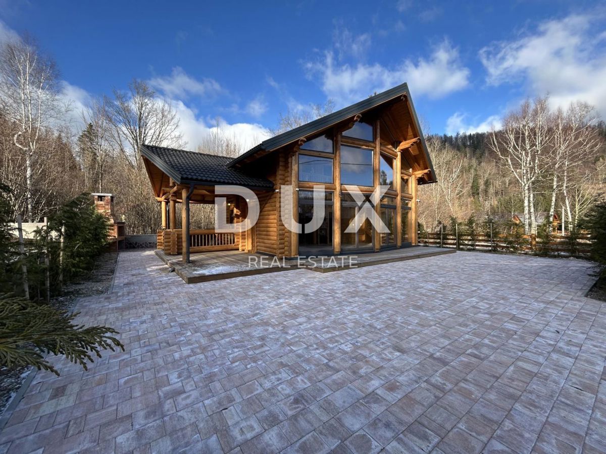 GORSKI KOTAR, FUŽINE - casa in legno di alta qualità 124 m2 nelle immediate vicinanze del lago + 400 m2 di dintorni