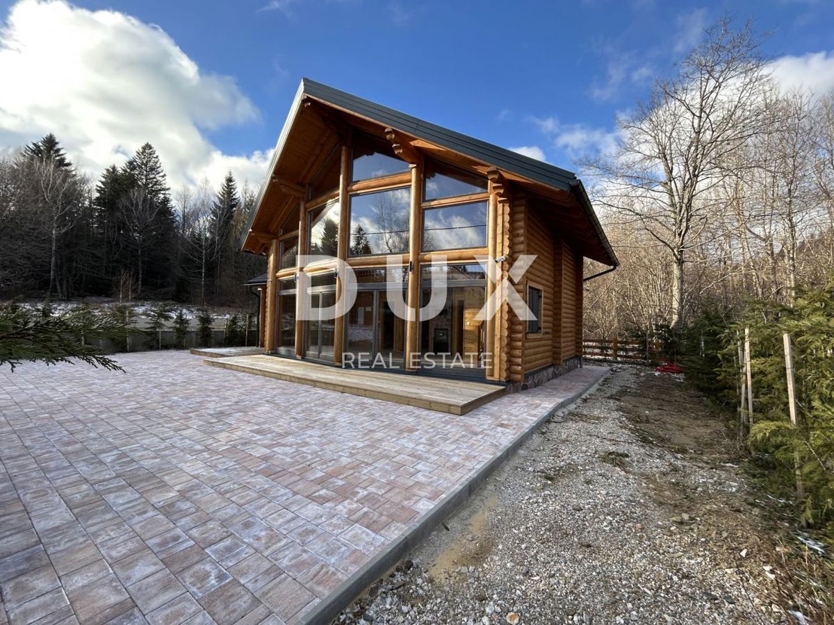 GORSKI KOTAR, FUŽINE - casa in legno di alta qualità 124 m2 nelle immediate vicinanze del lago + 400 m2 di dintorni