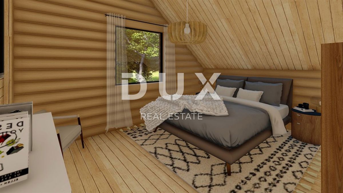 GORSKI KOTAR, FUŽINE - casa in legno di alta qualità 124 m2 nelle immediate vicinanze del lago + 400 m2 di dintorni