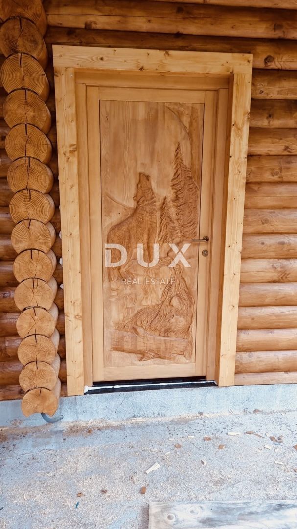 GORSKI KOTAR, FUŽINE - casa in legno di alta qualità 124 m2 nelle immediate vicinanze del lago + 400 m2 di dintorni