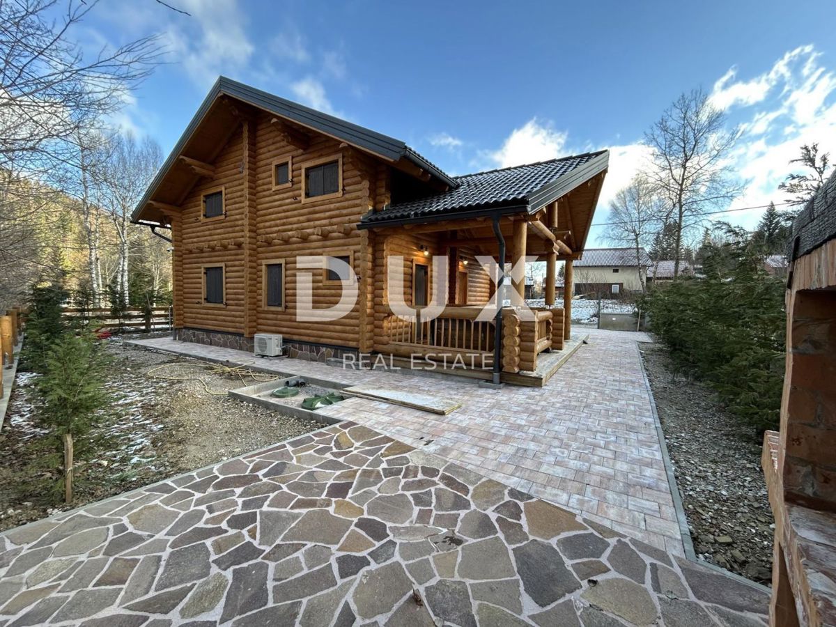 GORSKI KOTAR, FUŽINE - casa in legno di alta qualità 124 m2 nelle immediate vicinanze del lago + 400 m2 di dintorni